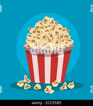 Popcorn pack design vector illustration Stock Vector