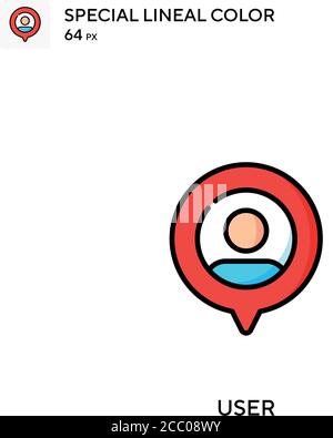User Special lineal color vector icon. User icons for your business project Stock Vector