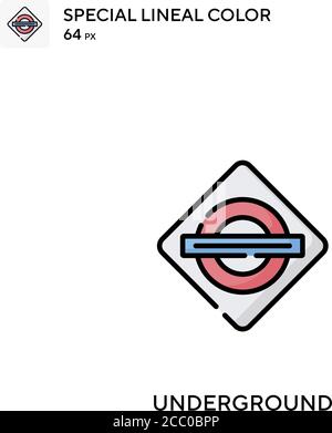 Underground Special lineal color vector icon. Underground icons for your business project Stock Vector