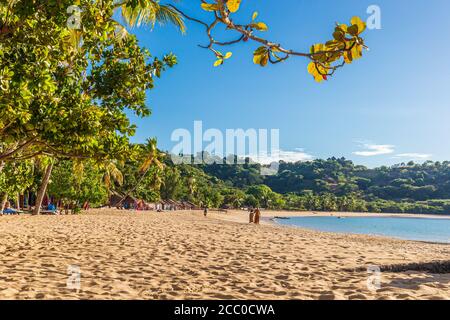 Madirokely Beach on the beautiful island of Nosy Be, Madagascar Stock Photo