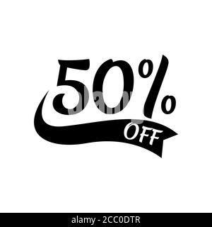 50% off Sale Design 40 Percent Special Discount Offer Banner Marketing Promotional Poster Vector Template Stock Vector