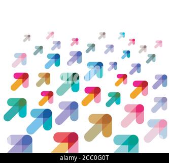 Direction ascend concept  Vector illustration Stock Vector