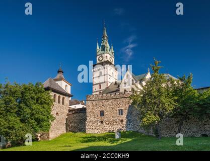 St. Catherine Church, 15th century, at Town Castle in Kremnica, Banska Bystrica Region, Slovakia Stock Photo