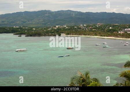 View from mount Luho. Boracay island. Western Visayas. Philippines Stock Photo