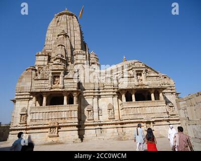 Kumbha Shyam temple of chittorgarh fort was built by Rana Kumbha on the request of his wife Meera Bai as she dedicatedly worshipped Lord Vishnu Stock Photo