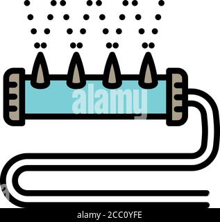 Modern garden irrigation icon. Outline modern garden irrigation vector icon for web design isolated on white background Stock Vector