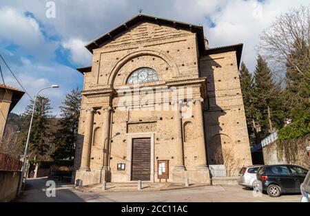 Parish Church of Santa Maria degli Angeli in village Rasa, fraction of the municipality of Varese in Lombardy, Italy Stock Photo