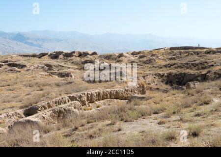 Panjakent, Tajikistan - Remains of Ancient Panjakent. a famous Histor…