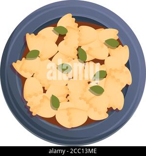 Dumplings icon. Cartoon of dumplings vector icon for web design isolated on white background Stock Vector