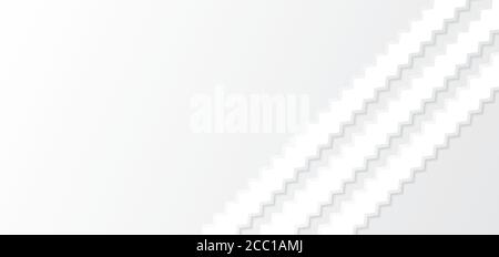 Zigzag line overlap pattern design white abstract background with space for content. vector illustration. Stock Vector