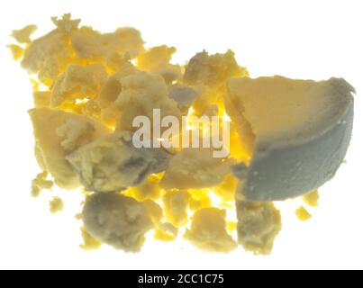 Egg yoik isolated on white background Stock Photo