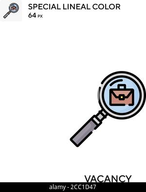 Vacancy Special lineal color vector icon. Vacancy icons for your business project Stock Vector