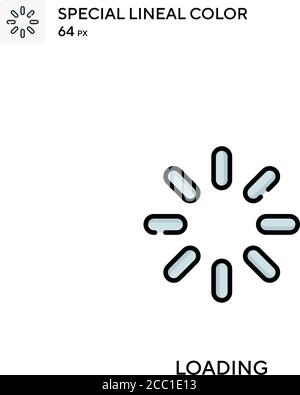 Loading Special lineal color vector icon. Loading icons for your business project Stock Vector