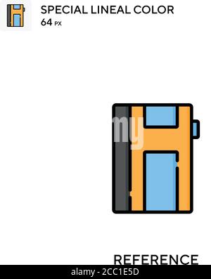 Reference Special lineal color vector icon. Reference icons for your business project Stock Vector