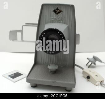 Old Agfa CP 35 slides projector for 35mm, slide viewing (220v)  photography, collecting, decoration, slides, vintage Stock Photo