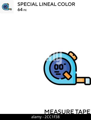Measure tape Special lineal color vector icon. Measure tape icons for ...