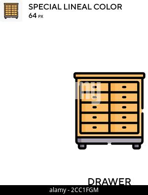 Dresser Special lineal color icon. Illustration symbol design template ...