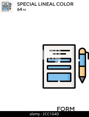 Form Special lineal color vector icon. Form icons for your business project Stock Vector