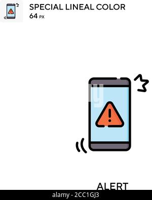 Alert Special lineal color vector icon. Alert icons for your business project Stock Vector