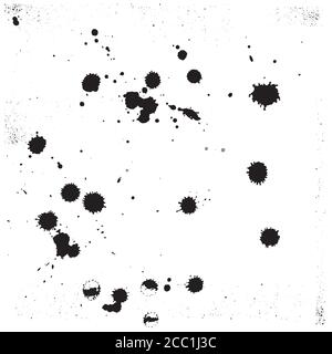 Abstract vector background of urban grunge textures in black and white color Stock Vector