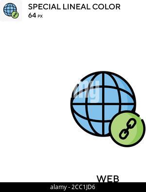 Web Special lineal color vector icon. Web icons for your business project Stock Vector