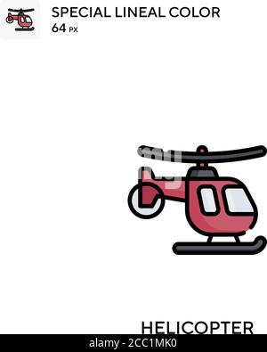 Helicopter Special lineal color vector icon. Helicopter icons for your business project Stock Vector