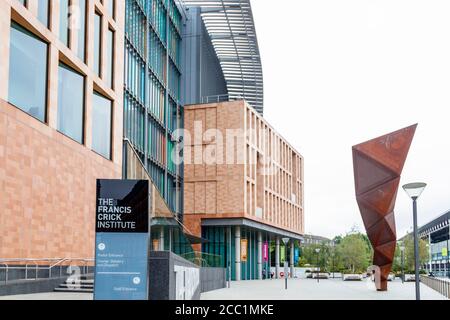 The Francis Crick Institute, a biomedical research centre in London, established in 2010 and opened in 2016, Midland Road, London, UK Stock Photo