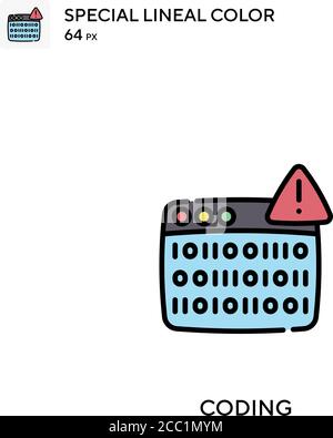 Coding Special lineal color vector icon. Coding icons for your business project Stock Vector