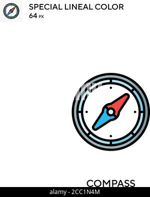 Compass Special lineal color vector icon. Compass icons for your business project Stock Vector