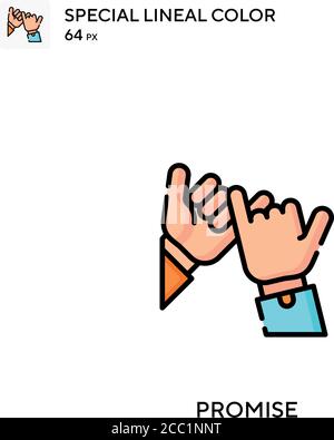 Promise Special lineal color icon. Illustration symbol design template ...