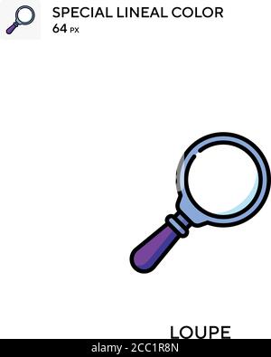 Loupe Special lineal color vector icon. Loupe icons for your business project Stock Vector