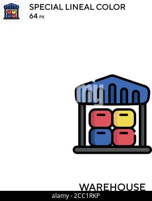 Warehouse Special lineal color vector icon. Warehouse icons for your business project Stock Vector