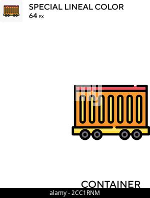 Container Special lineal color vector icon. Container icons for your ...