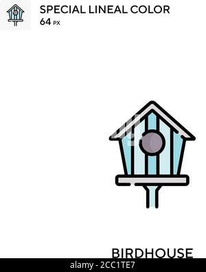 Birdhouse Special lineal color vector icon. Birdhouse icons for your business project Stock Vector