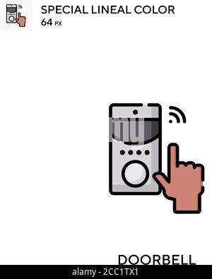 Doorbell Special lineal color vector icon. Doorbell icons for your business project Stock Vector