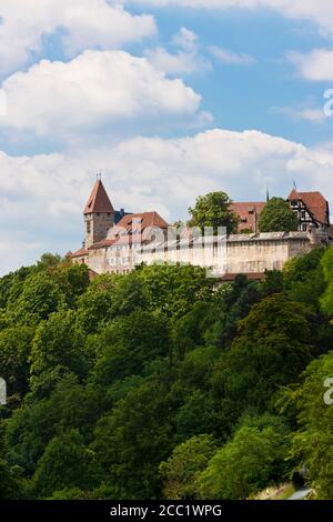 Germany, Bavaria, Coburg, View of Veste Coburg castle Stock Photo