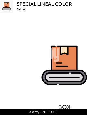 Box Special lineal color vector icon. Box icons for your business project Stock Vector
