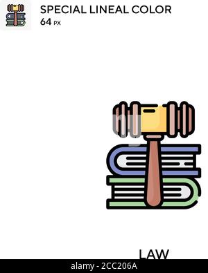 Law Special lineal color vector icon. Law icons for your business project Stock Vector