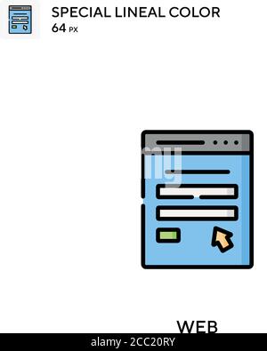 Web Special lineal color vector icon. Web icons for your business project Stock Vector