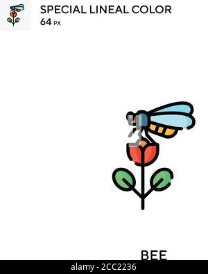 Bee Special lineal color vector icon. Bee icons for your business project Stock Vector