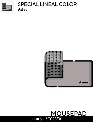 Mousepad Special lineal color vector icon. Mousepad icons for your business project Stock Vector