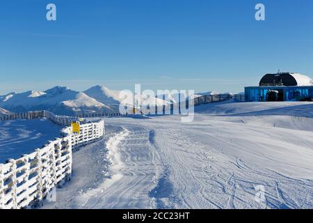 Austria, Carinthia, Salzburg, View of Aineck mountain at Katschberg Stock Photo