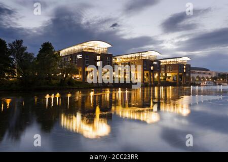 Germany, Schleswig Holstein, Lubeck, View of Harbour museum Stock Photo