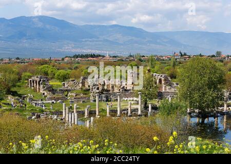 Turkey, View of Hadrianic Baths Stock Photo