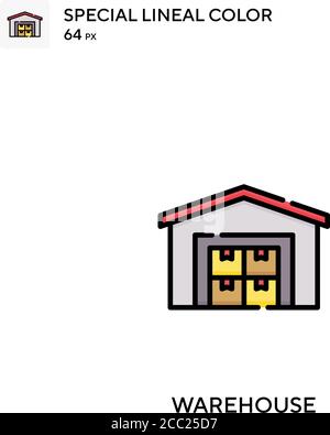 Warehouse Special lineal color vector icon. Warehouse icons for your business project Stock Vector