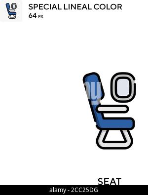 Seat Special lineal color vector icon. Seat icons for your business project Stock Vector