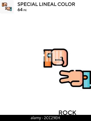 Rock Special lineal color vector icon. Rock icons for your business ...