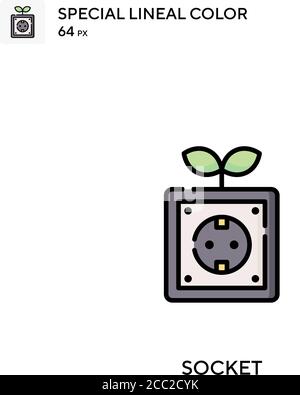 Socket Special lineal color vector icon. Socket icons for your business ...