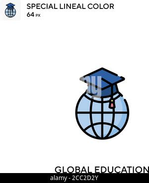 Global education Special lineal color vector icon. Global education icons for your business project Stock Vector