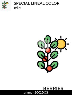 Berries Special lineal color vector icon. Berries icons for your business project Stock Vector